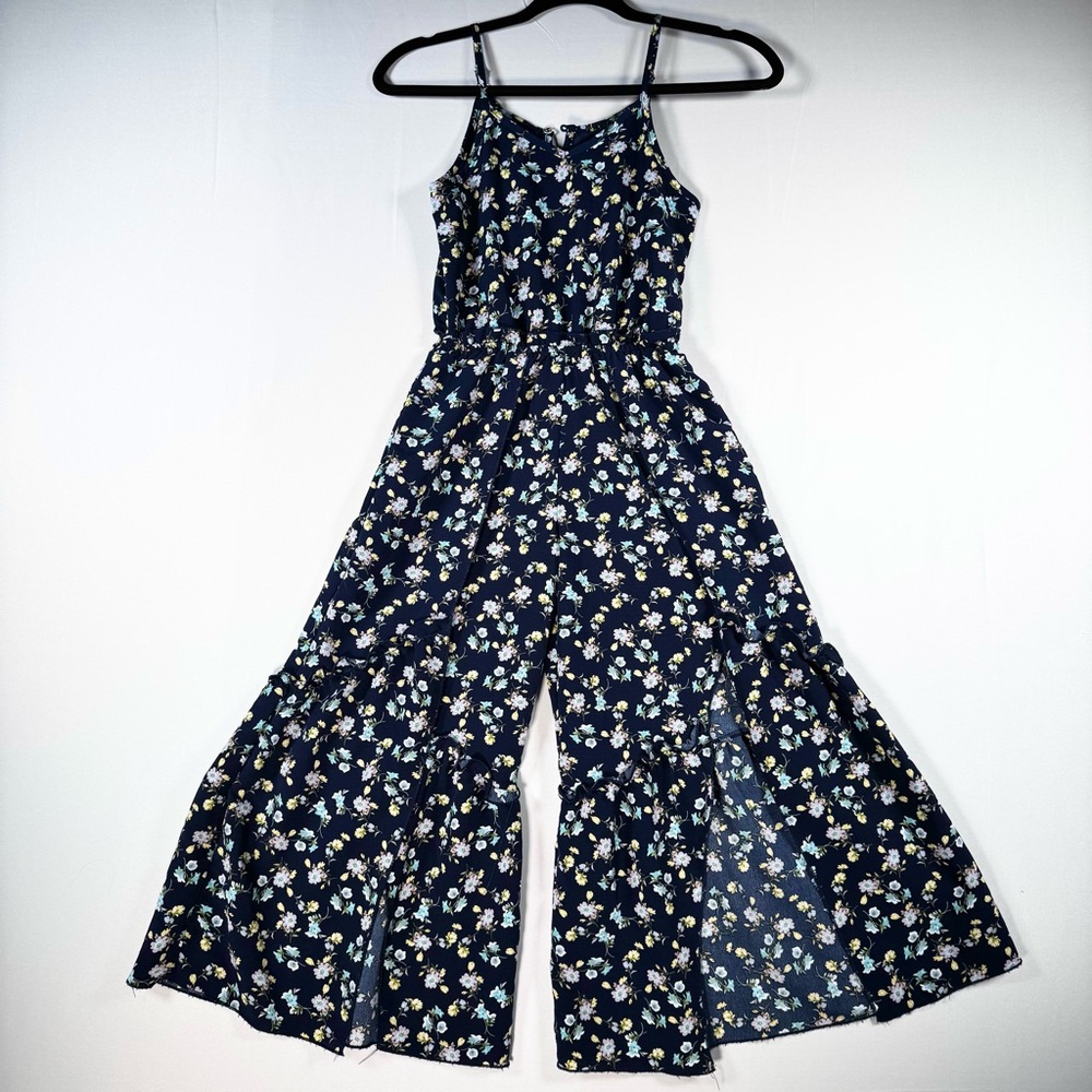 GBYM INC Floral Navy jr’s Jumpsuit